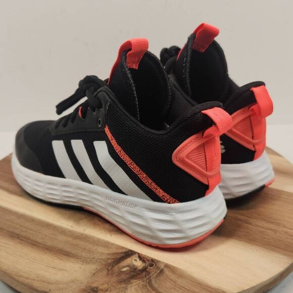Adidas Kid's Ownthegame 2.0 Core Black/White/Turbo GZ3379 US 4.5 - Picture 5 of 10